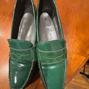 Carolina Herrera Women's Green Loafers